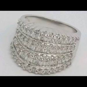 Effy Wide Band Diamond Ring